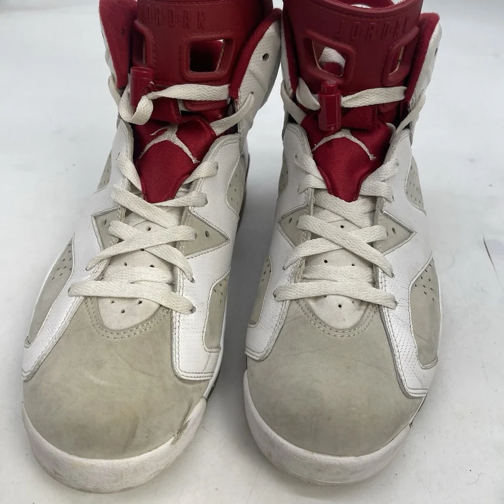 Jordan Air Jordan 6 Retro Shoes Mens 11.5 Maroon White Red High Top 384664-113
